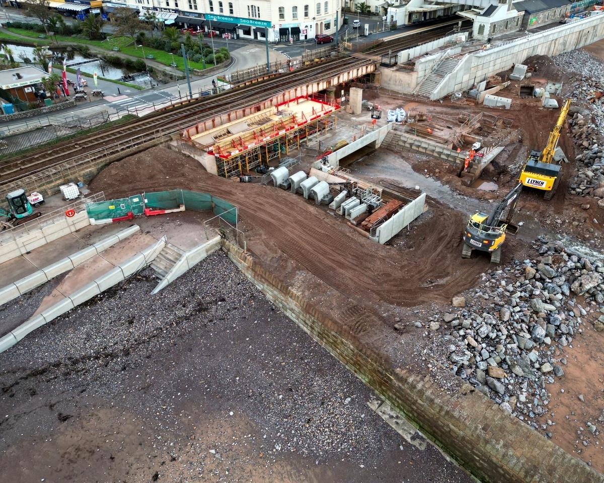 You are currently viewing Dawlish railway line update on latest phase of work