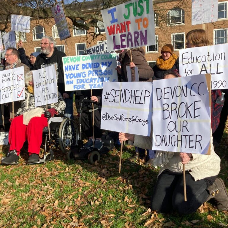 Read more about the article ‘Relentless failings’ of council highlighted in protest by parents on special educational needs