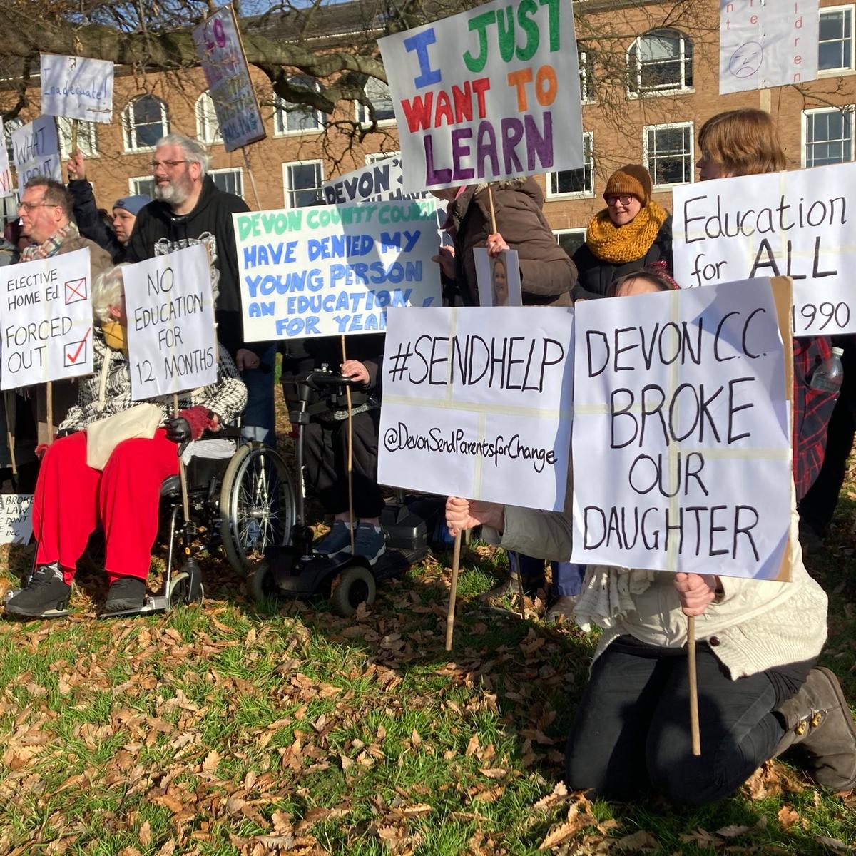 You are currently viewing ‘Relentless failings’ of council highlighted in protest by parents on special educational needs